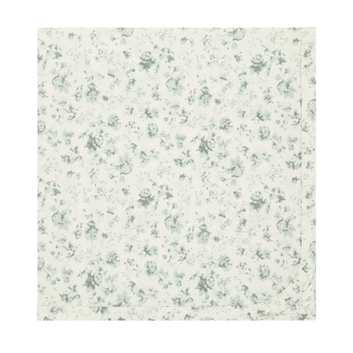 All Over Floral Blanket Sea Green