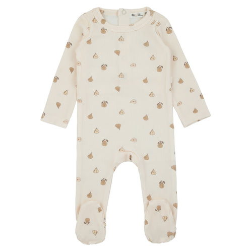 Pear Print Footie