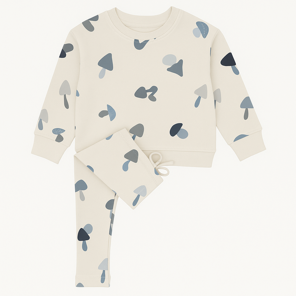 Playset All over Blue Mushroom