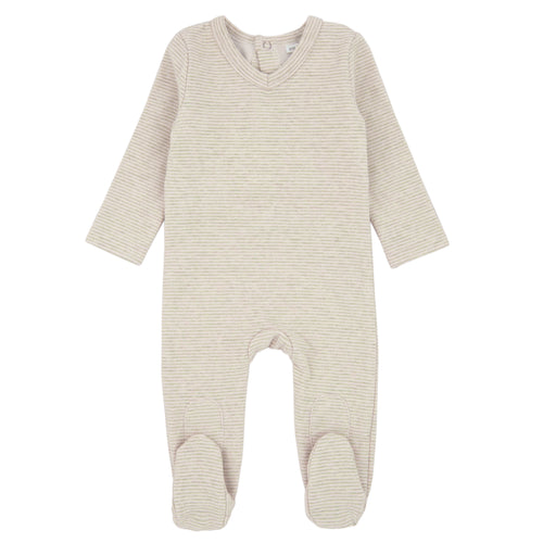 Brushed Ribbed Footie Mauve