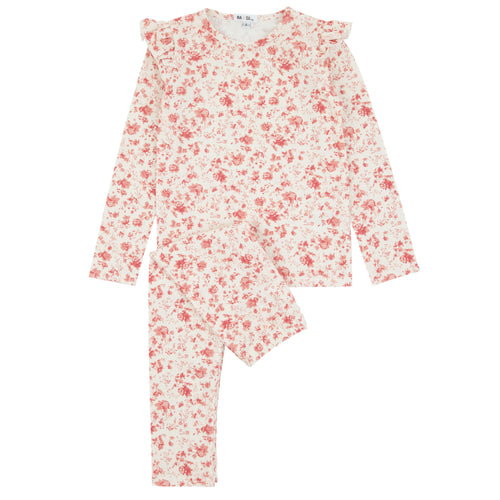 All Over Floral PJ Red