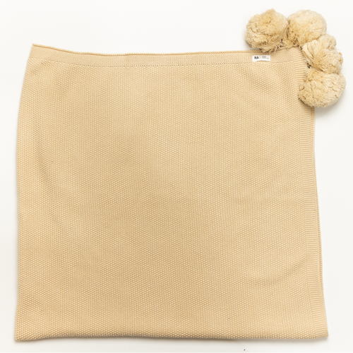 Sand Knit Stroller Blanket