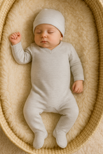 Load image into Gallery viewer, Brushed Ribbed Footie Sage