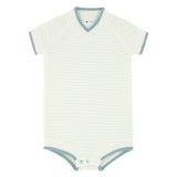 Vneck Knit Boys Romper