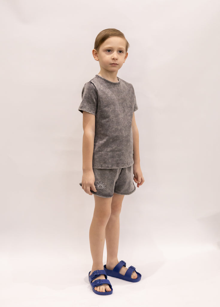 Acid Wash Patch Boy Set