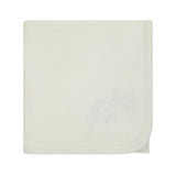 Bird Motif Blanket White