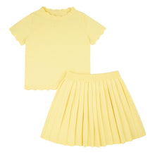Load image into Gallery viewer, Thin Knit Pleated Skirt Set