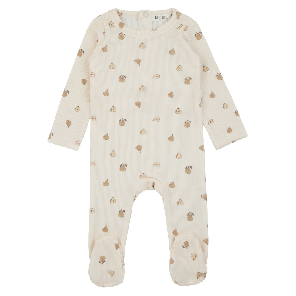 Pear Print Footie