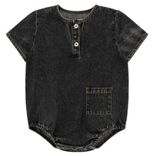 Load image into Gallery viewer, Denim Pocket Romper