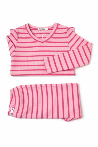 Ribbed Striped Pj