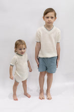 Load image into Gallery viewer, Vneck Knit Boys Romper
