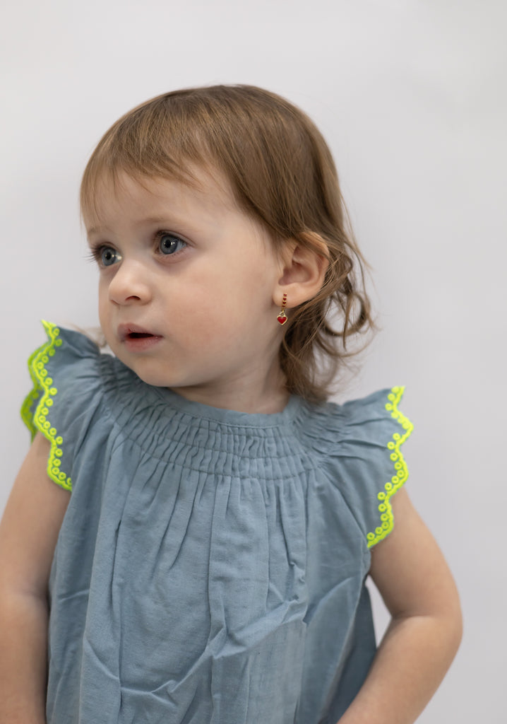 Eyelet Smocked Romper