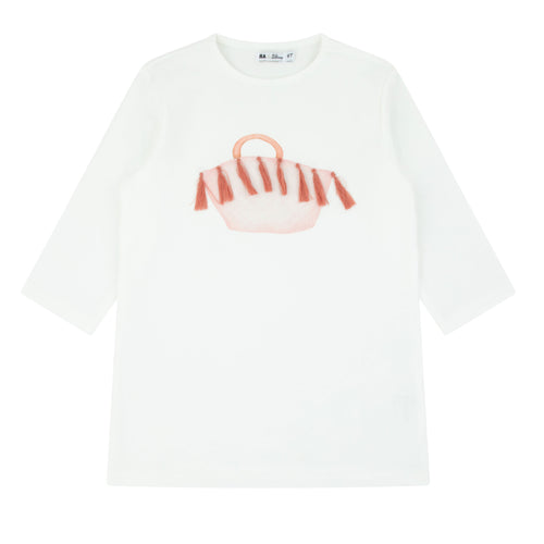 Printed Tee - Tassle Tote