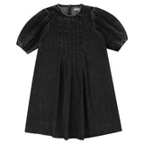 Front Pleat Denim Dress