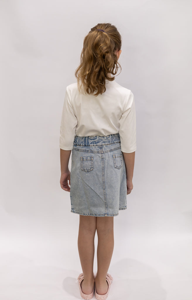 Denim Wrap Skirt