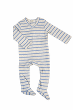 Load image into Gallery viewer, Ribbed Striped Footie