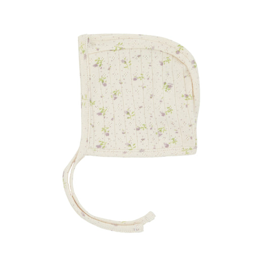 Floral Pointelle Bonnet Lilac