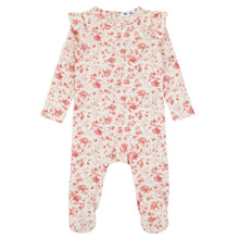 Load image into Gallery viewer, All Over Floral Footie Red