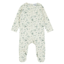 Load image into Gallery viewer, All Over Floral Footie Sea Green