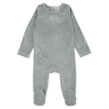 Load image into Gallery viewer, Bird Motif Footie Grey