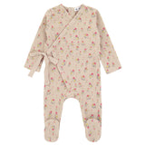 Mock Wrap Waffle Footie Ivory