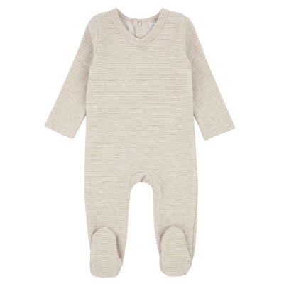 Brushed Ribbed Footie Mauve