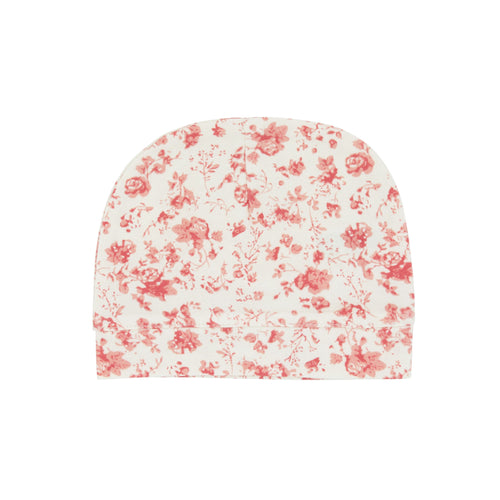 All Over Floral Hat Red