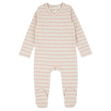Ribbed Striped Footie