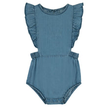 Load image into Gallery viewer, Ruffle Denim Romper