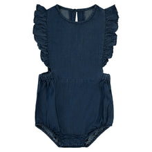 Load image into Gallery viewer, Ruffle Denim Romper