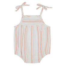 Load image into Gallery viewer, Striped Tie Romper