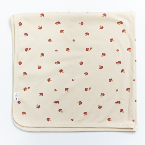 Mushroom Print Blanket
