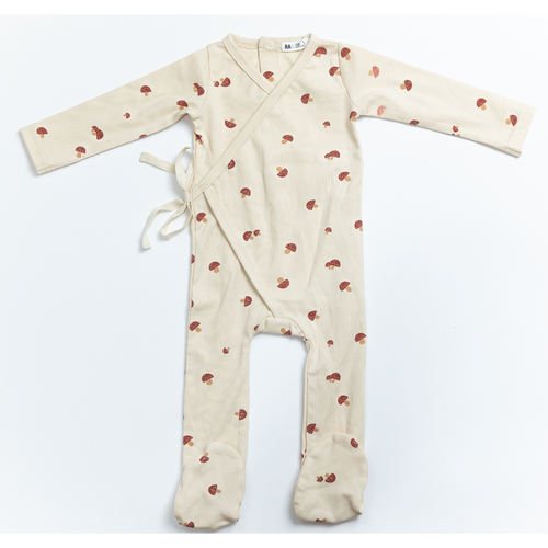 Mushroom Print Footie