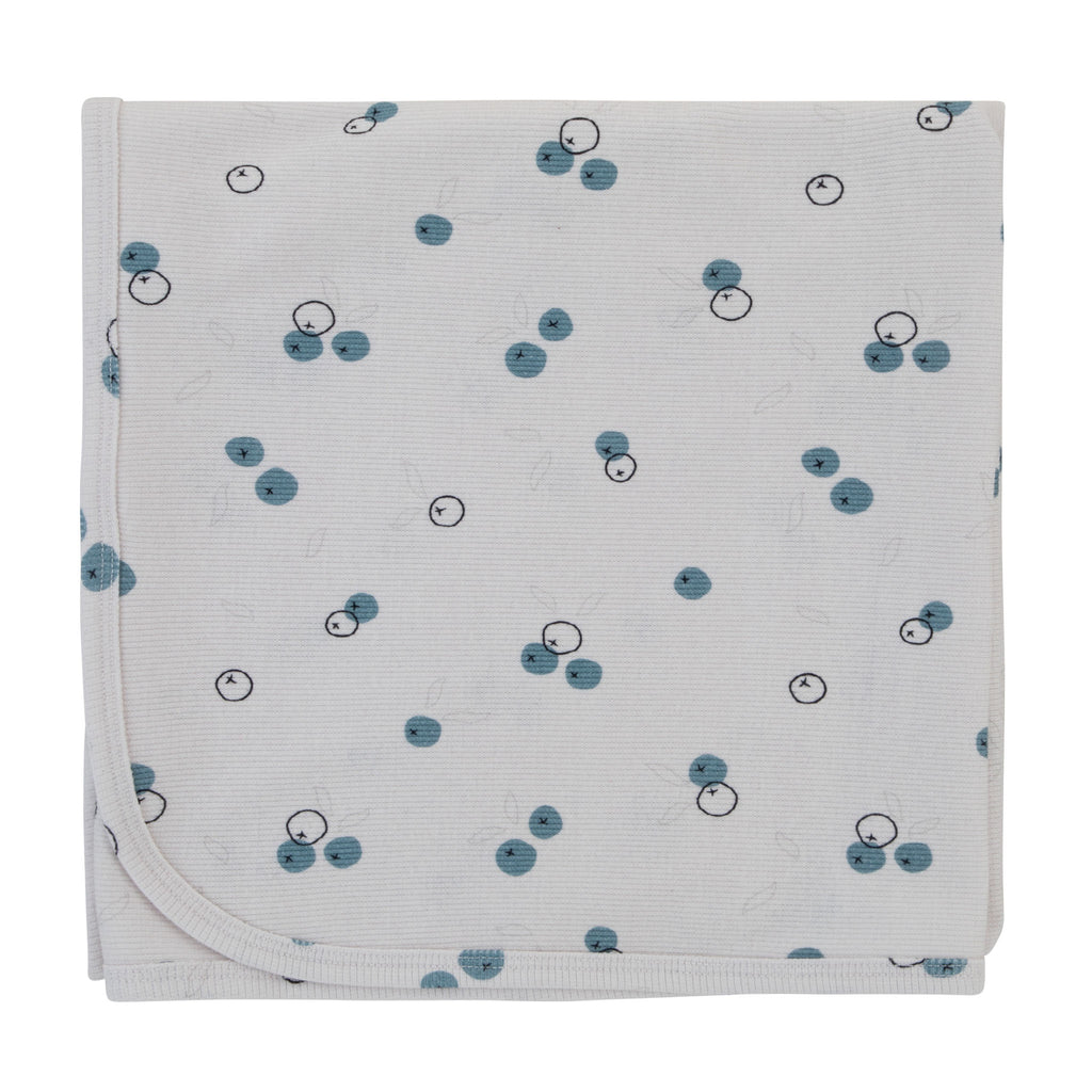 PRINTED BLANKET - BLUEBERRY PRINT