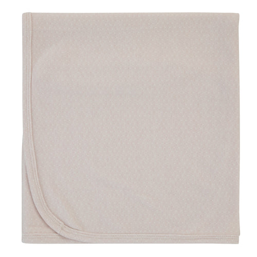 BRUSHED RIBBED BLANKET - BLUSH CLOUD