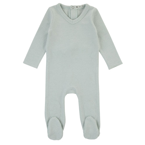 BRUSHED RIBBED FOOTIE - STORM BLUE