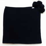True Navy Knit Stroller Blanket